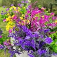 thumbnail image 3 of 20 Bundles Artificial Flowers Outdoor UV Resistant No Fade Fake Plants Faux Plastic Shrubs for Garden Patio Porch Window Box Home Wedding Farmhouse Hanging Décor, 3 of 5