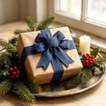 thumbnail image 6 of Luoshdecor Sheer Linen Woven Ribbon,Burlap-Textured,DIY Handmade for Christmas Tree,Gift Box Packaging,Flower Wreath,Tabletop Decor, 6 of 6