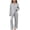 Gray, variant on Cethrio Girls Long Sleeve Pajama Sets Size 10-12 , 2 Piece Button Down Comfortable Casual Kids' Sleepwear Watermelon Red
