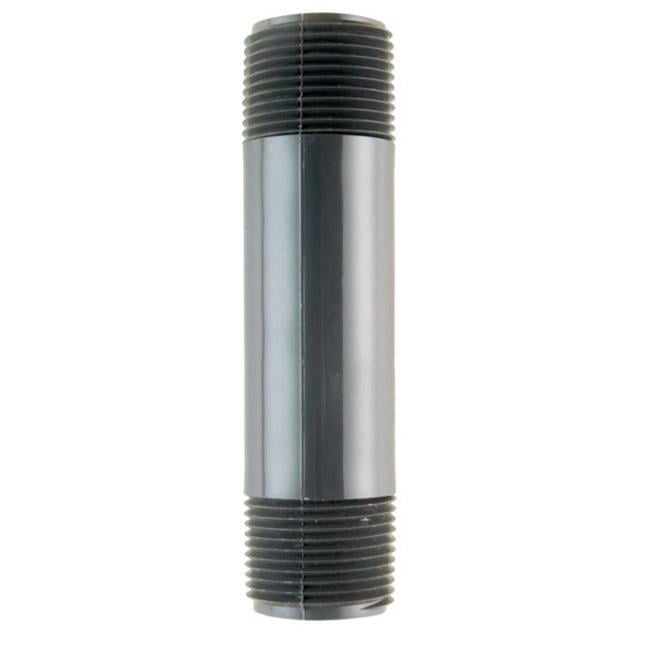 BK Products 1//2 in MPT x 12 in L Black Steel Nipple