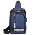 thumbnail image 1 of Bolsa De Pecho Bolsa de pecho para hombre, bandolera ajustable para senderismo, montañismo (azul oscuro) Likrtyny Para Estrenar, 1 of 9