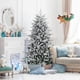 thumbnail image 3 of Árbol de Navidad Costway flocado de 180 cm con 260 luces LED multicolores, 3 of 5