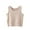 Beige, variant on Women Athletic Yoga Tank Tops Summer Casual Crewneck Cropped Sleeveless Tshirts Workout Stretch Solid Color Slim Camisole