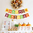 thumbnail image 3 of Fall Birthday Banner Pumpkin Happy Birthday Garlands Colorful Autumn Photo Prop Thanksgiving ration, 3 of 6