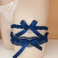 thumbnail image 3 of Ligas de boda de encaje para novia, ligas de mujer para liga de boda de graduación, liga de novia, accesorios para piernas, 3 of 5