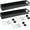 Blacks, variant on 2 Pieces Stainless Steel Shelf Bathroom Shower Floating Shelves Wall Mounted Shower Caddy Basket Shelf Storage Organizer Shelves for Bathroom, Kitchen, Living Room (15.75 Inch/ 40 cm,Shiny)