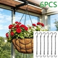 thumbnail image 6 of Luckky 6 Pack 11 Inch Adjustable Plant Hanger Chains,Black Hanging Strap with S Hooks,Heavy Duty Replacement Hangers for Flower Basket Pot Bird Feeder Lantern Indoor Outdoor Use, 6 of 9