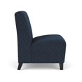 thumbnail image 2 of Siena Lounge Reception Armless Oversize Guest Chair / Black Steel Legs / Blue, 2 of 4