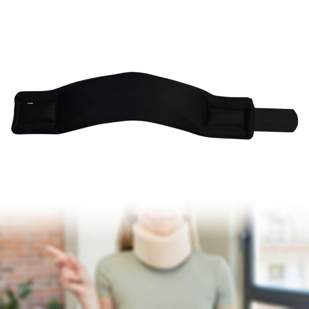Soporte para el cuello Protección suave del cuello de 360 degree para dormir Previene el rendimiento de arqueamiento Negro