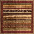 thumbnail image 1 of Ahgly Company Indoor Square Abstract Brown Modern Area Rugs, 8' Square, 1 of 4