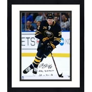 Framed Rasmus Dahlin Buffalo Sabres Autographed 16" x 20" NHL Debut Skating Photograph with NHL Debut 10/4/18 Inscription - Fanatics Authentic Certified