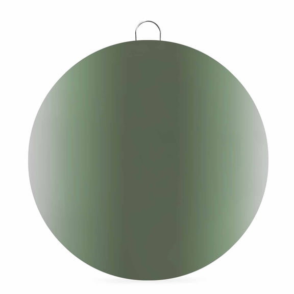 Welcome Sign for Front Door, Ombre Sage Green Gray Round Metal Wall Art Wreaths, Solid Color Gradient Minimalist Modern Outdoor Indoor Wall Hanging Sign for Porch Decor Housewarming Gifts 7.9 Inch