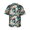 thumbnail image 3 of Balery Labrador Retriever Dog Print Men's Hawaiian Shirts Short Sleeve Beach Shirt Relaxed Fit Vacation Button Down Shirts-3X-Large, 3 of 9
