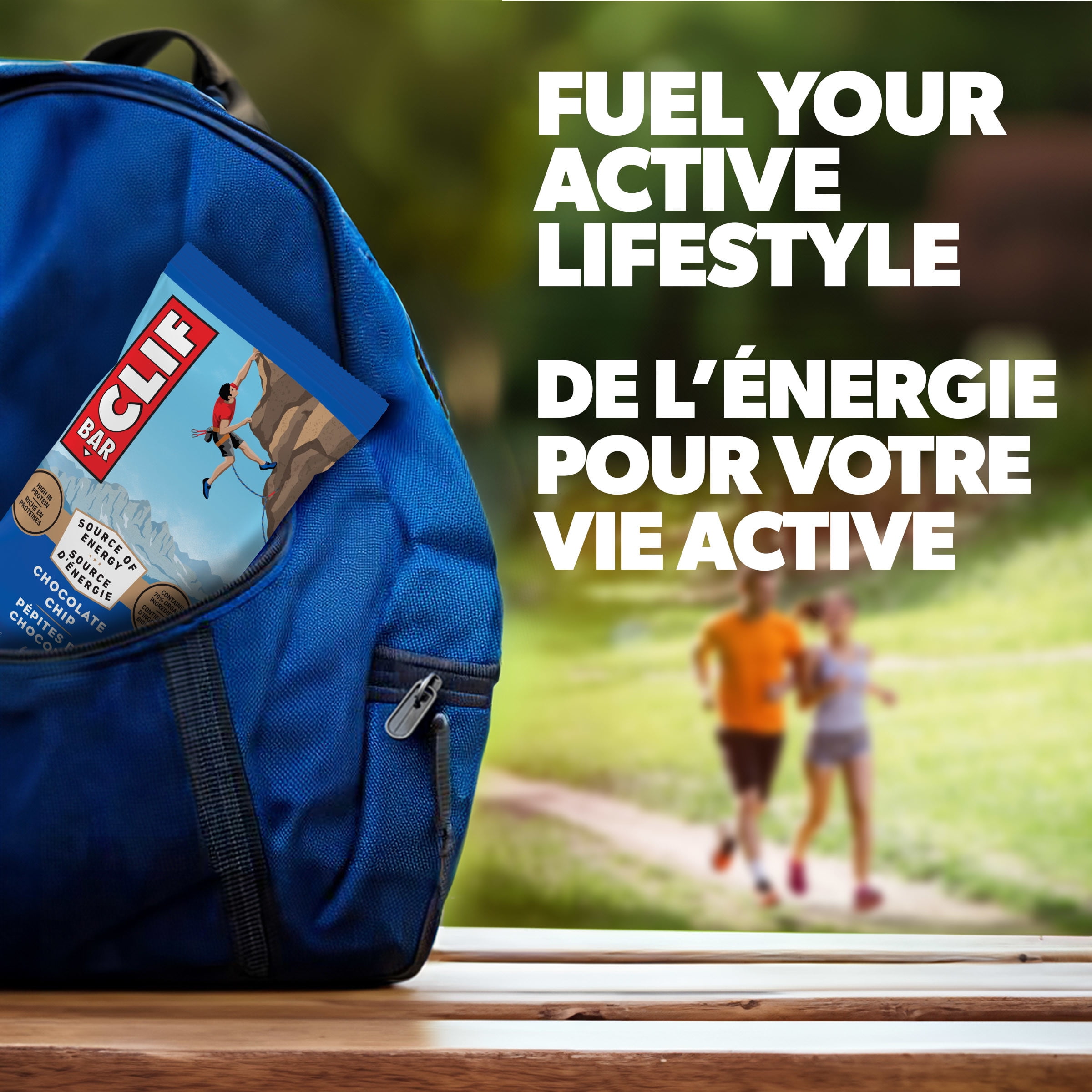 CLIF BAR Energy Bars, Chocolate Chip, Granola Bar, High in Protein, Contains 70% Organic Ingredients, (Pack of 15), 1.02 kg