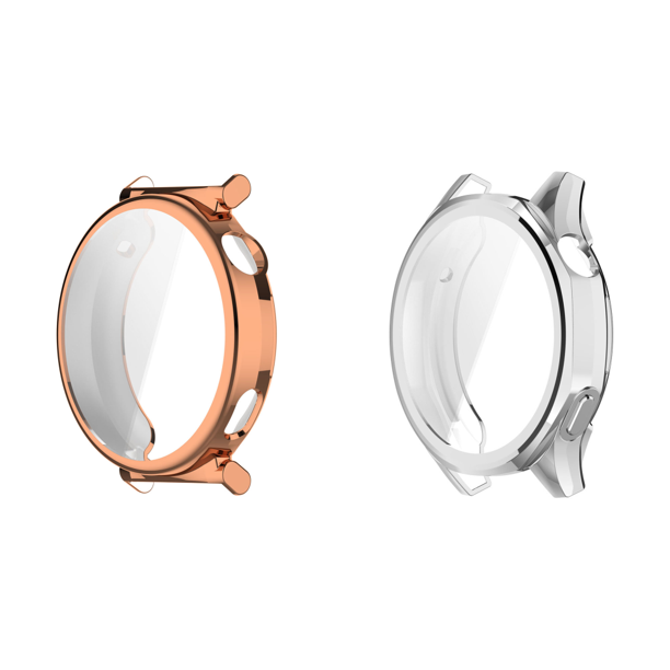 Funda Protectora Pantalla Carcasa Parachoques TPU para Huawei Watch GT5 41 Mm (oro Rosa)