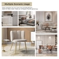 thumbnail image 6 of Velvet Dining Side Chair, Tina's Home Upholstered Adult Accent Chair Metal Legs Living Room Bedroom, 6 of 7