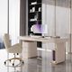thumbnail image 3 of Drawer Work Writing Office Desk Meeting Standing Gaming Office Desk Executive Storage Bureau Escritorio Office Furniture MZ50OC My Lux Decor Round, 3 of 11