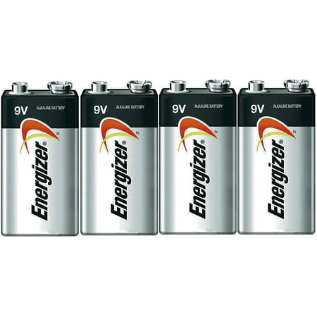 Energizer E522 Max 9 Volt Alkaline Battery - 4 Batteries + 30% (Best 9 Volt Batteries)
