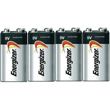 Energizer E522 Max 9 Volt Alkaline Battery - 4 Batteries