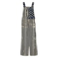thumbnail image 7 of Rompers for Girls Minimalist Patriotic Flag Print Sleeveless Square Neck Unisex Casual Pocket Jumpsuit Kids Holiday Play Outfit, 7 of 7