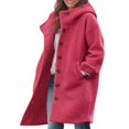 thumbnail image 4 of Womens Winter Clothes Fuzzy Lapel Open Front Long Cardigan Coat Warm Winter Outwear Jackets winter clothing for women, 4 of 6