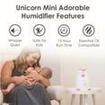 thumbnail image 4 of Crane Adorables Ultrasonic Mini Unicorn Humidifiers for Bedroom and Baby Nursery, .5 Gallon Cool Mist Air Humidifier for Large Room or Kid's Room, 4 of 8
