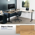 thumbnail image 4 of VIVO Electric 77" x 71" Corner Desk, Reclaimed Wood Table Tops, Black Frame, 4 of 8
