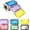 Galaxy Version, variant on 300pcs 6 Colors Plain Name tag Labels with Perforated Line for School Office Home (3.5"x2.2" Each) …