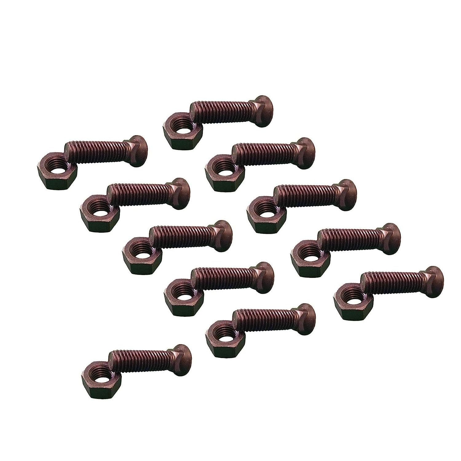 11 Plow Bolts & Nuts for Blades/Cutting Edges, 5/811x 2 Grade 8