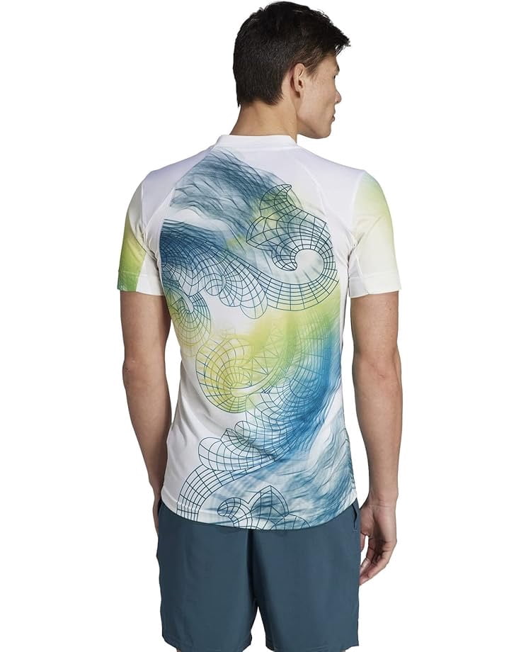 Adidas Mens Tennis US Series Printed Freelift T-Shirt Large