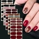 thumbnail image 2 of Pegatinas de uñas de cubierta completa, 14 tiras, otoño e invierno, parche de uñas, prensa en tiras de esmalte de uñas florística, bricolaje, manicura, fabricación de Arte de uñas, 2 of 7