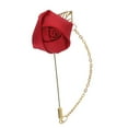 thumbnail image 4 of Flor broche novio flor Pin traje decoración insignia borla cadena rosa Floral Boutonniere boda broches para mujeres, hombres, novio, 4 of 9