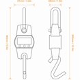 thumbnail image 3 of 300Kg/50G Electronic Crane Scale Digital Hanging Scale Mini Lifting Scale Industrial Electronic Hook Scale for Luggage Fish Farming Hunting, Blue, 3 of 3