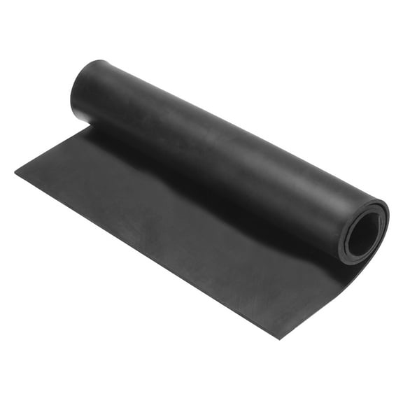Uxcell Solid Rubber Sheet 1/8" Thick x 12" Wide x 18" Long, Anti-Slip Neoprene Rubber Roofing Material for Gaskets DIY Material, Pads