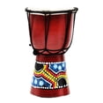 thumbnail image 2 of Tambor affricano , instrumento musical tallado de 1 pcs, tambor de pintado para , juguete 6 pulgadas Baoblaze Djembe tambor, 2 of 8