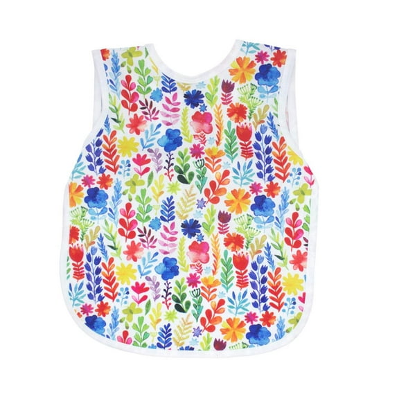 Rainbow Watercolor Floral Bapron by BapronBaby