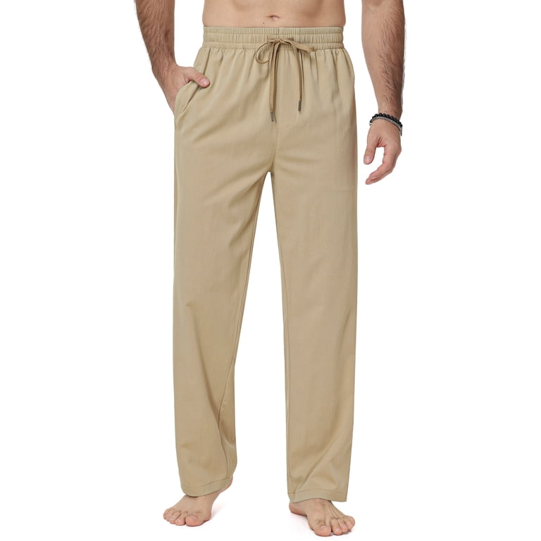 Xidunhg Men's Linen Casual Beach Summer Pants photo 7