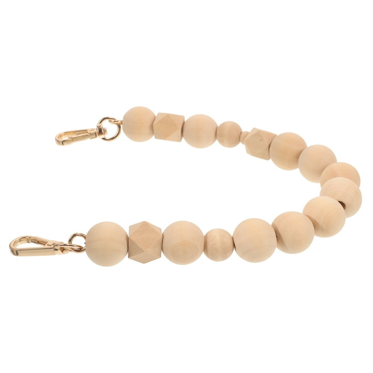 Wood bead purse sale
