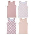 thumbnail image 2 of Sportoli Girls and Toddlers Underwear Ultra Soft 100% Cotton Pack of 4 Tank Top Undershirts - Polka Dot (Size 4/5), 2 of 7