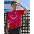 thumbnail image 2 of Smiling Barb Wire Face Tie Dye Crystal Men -Image by Shutterstock, Male Large, 2 of 4
