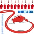 thumbnail image 2 of Lsupdaol 24 Pcs Whistles Bulk with Lanyard Sports Loud Crisp Sound Whistles for Coach Referees Training Emergency, 2 of 7