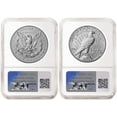 thumbnail image 2 of 2 Coin 2025 Morgan and Peace Reverse Proof Dollar Set NGC RP70 FR MP, 2 of 4