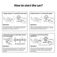 thumbnail image 4 of Button Car Alarm System One Click Start System Push to Start Ignition One Click Stop Button Kit Keyless Start System for Most DC12V Cars, 4 of 7