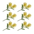 thumbnail image 2 of 6X Artificial Flower Fake Plant Wedding Decor Holiday Decoration Compact Size Long-lasting Exquisite Home Decal Yellow, 2 of 10