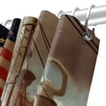 thumbnail image 5 of Labour Day Waterproof Bathroom Curtain Set with Hooks - Printed Bathroom Curtains for Home Decoration, 5 of 6