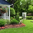 thumbnail image 3 of OULII Landscape Border Fence Brown Plastic Decorative 1Set for Yard Decor, 3 of 8
