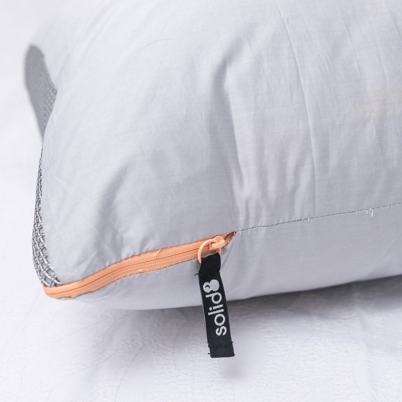 Solid 8 Graphene Extra Firm Down Alternative Pillow with Allergen Barrier, King