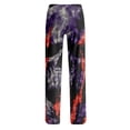 thumbnail image 4 of QWKLEAJ Halloween Pajama Pants Women Loose Fit Elastic Waist Lounge Sleepwear Holiday Party Casual Long Trousers Novelty Print Bottoms Comfy Home Wear Festive Themed Cozy Legging Style, 4 of 5