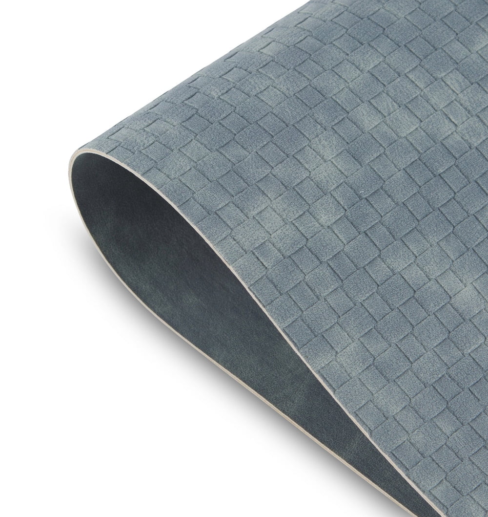 Ala Carte by Dainty Home Sorrento Basketweave Textured Faux Leather Placemats – Set of 4, Reversible, Non-Slip, Washable, Heat & Tear Resistant – 12x18 in Dining Table Mats