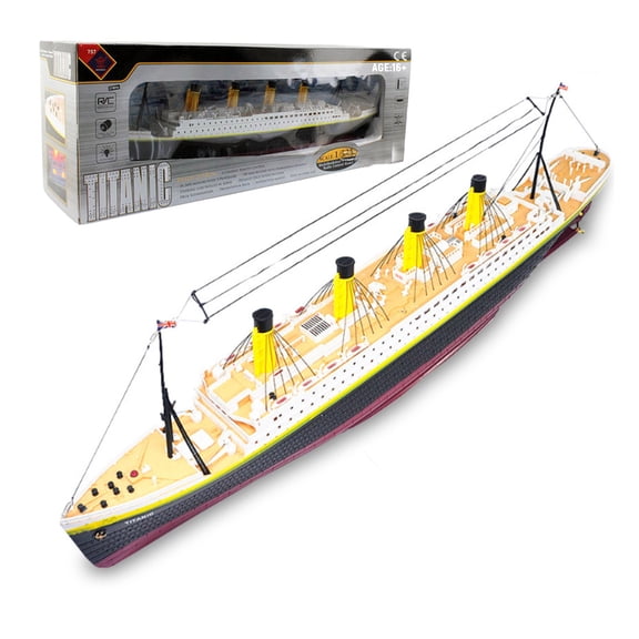NQD Titanic RC Cruise Ship Boat for Adults, 2.4G 3CH Electric Watercraft Model with LED Lights for Outdoor Play, Gift for Adults (RTR)